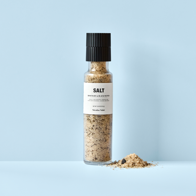 Salz Rosmarin & schwarze Oliven Gewürzmühle - Nicolas Vahé
