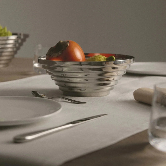 Alessi Maya Obstschale aus Edelstahl mit Ausstanzung, Ansicht