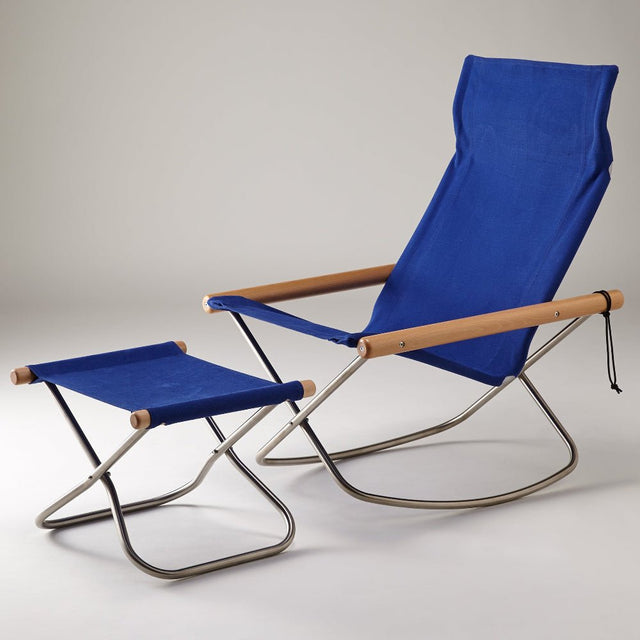 Schaukelstuhl Nychair X Blau/Natur - Nychair X - DesignWe.Love