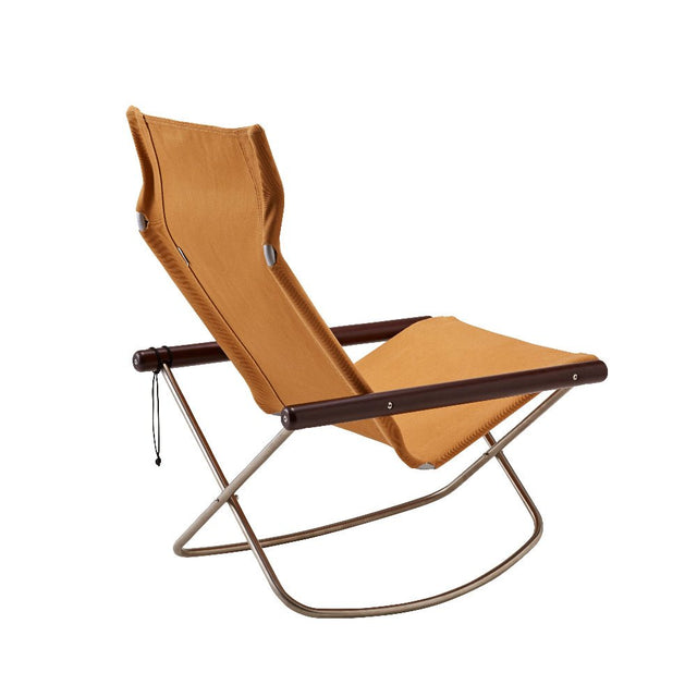 Schaukelstuhl Nychair X Camel/Dunkelbraun - Nychair X - DesignWe.Love