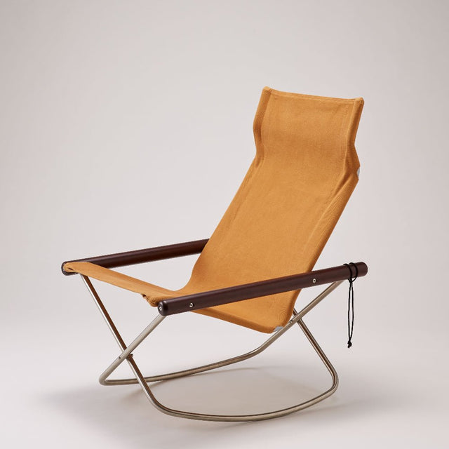 Schaukelstuhl Nychair X Camel/Dunkelbraun - Nychair X - DesignWe.Love