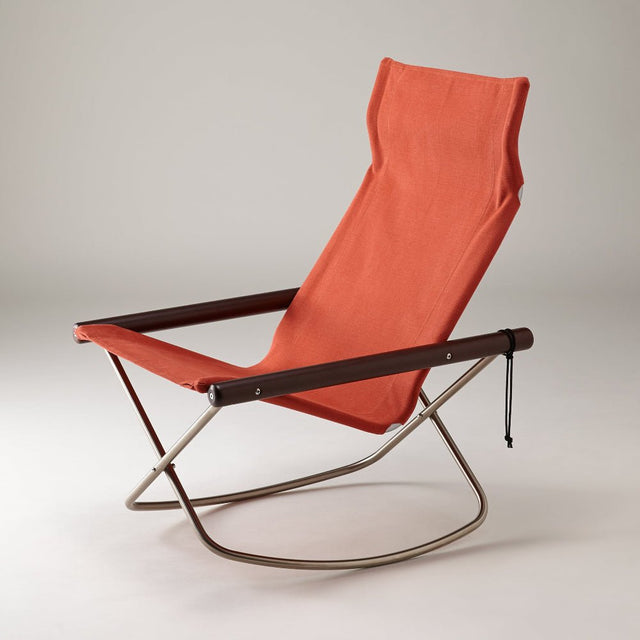 Schaukelstuhl Nychair X Terracotta/Dunkelbraun - Nychair X - DesignWe.Love