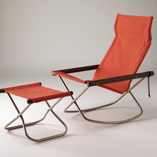 Schaukelstuhl Nychair X Terracotta/Dunkelbraun - Nychair X - DesignWe.Love