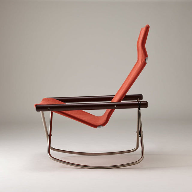 Schaukelstuhl Nychair X Terracotta/Dunkelbraun - Nychair X - DesignWe.Love