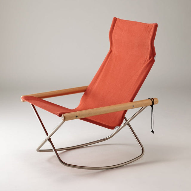 Schaukelstuhl Nychair X Terracotta/Natur - Nychair X - DesignWe.Love