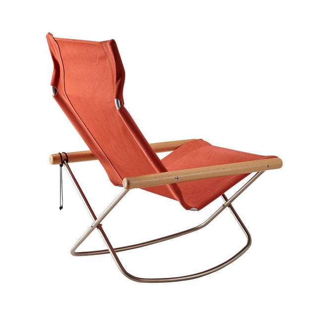 Schaukelstuhl Nychair X Terracotta/Natur - Nychair X - DesignWe.Love