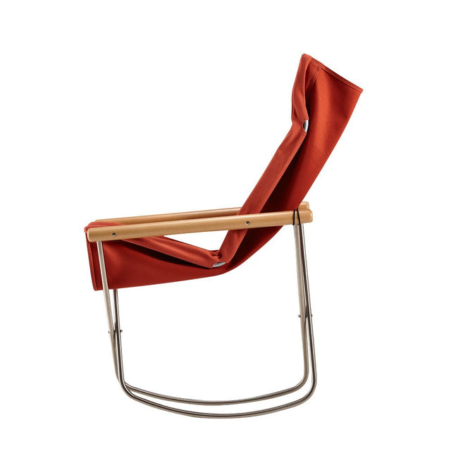 Schaukelstuhl Nychair X Terracotta/Natur - Nychair X - DesignWe.Love