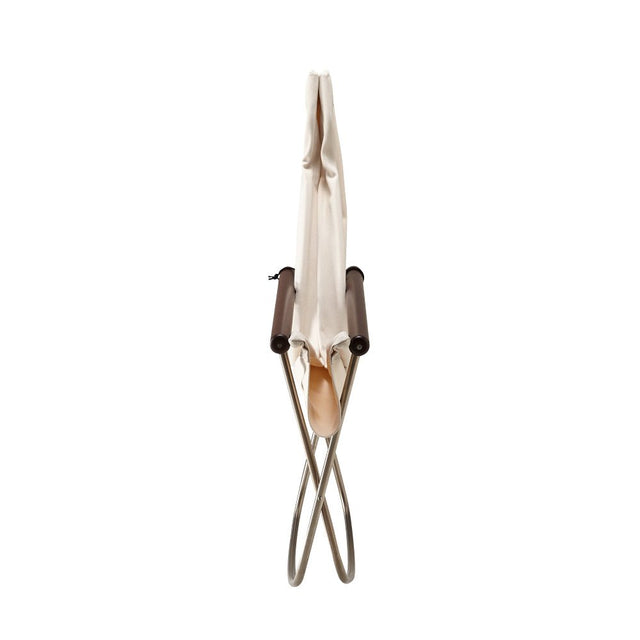 Schaukelstuhl Nychair X Weiss/Dunkelbraun - Nychair X - DesignWe.Love