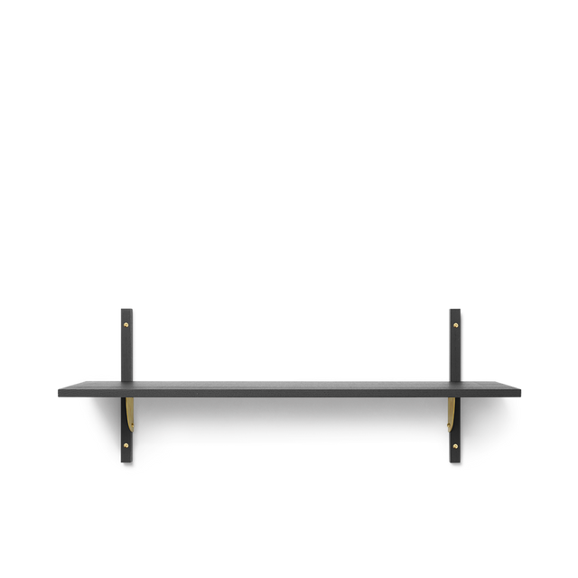 Sector Shelf Single Wide Schwarz/Messing - ferm Living