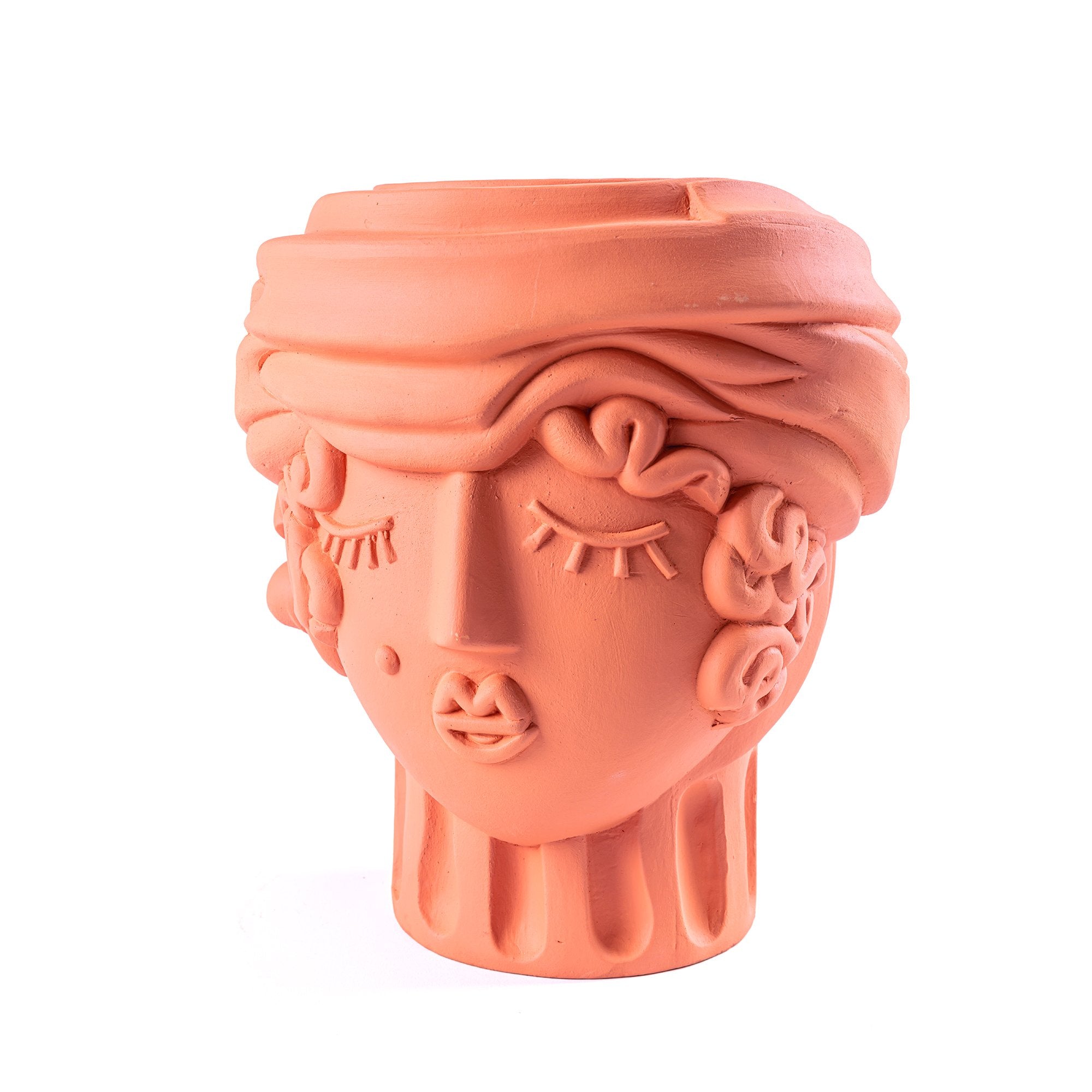 Kopf Vase Terrakotta