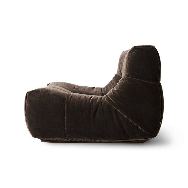 Sessel Lazy Lounge Chair Royal Velvet Espresso - HK Living - DesignWe.Love