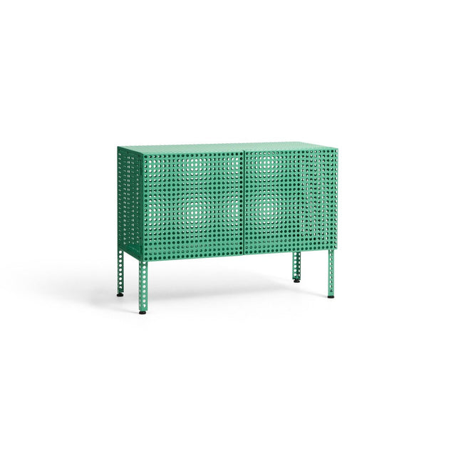 Sideboard Perforated Cabinet Floor Small Soft Jade - HAY