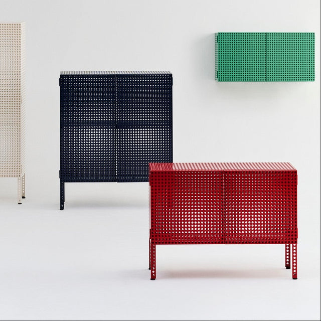 Sideboard Perforated Cabinet Floor Small Wine Red - HAY