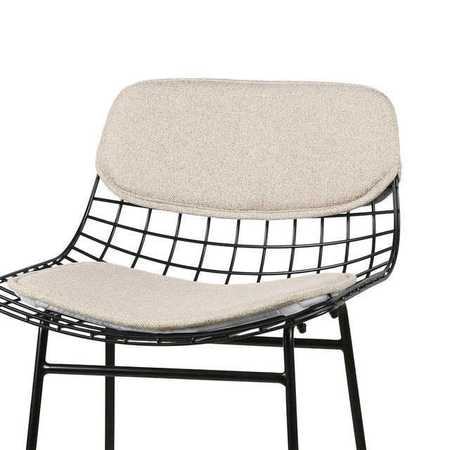Sitzbezug für Wire Barstuhl Sand - HK Living