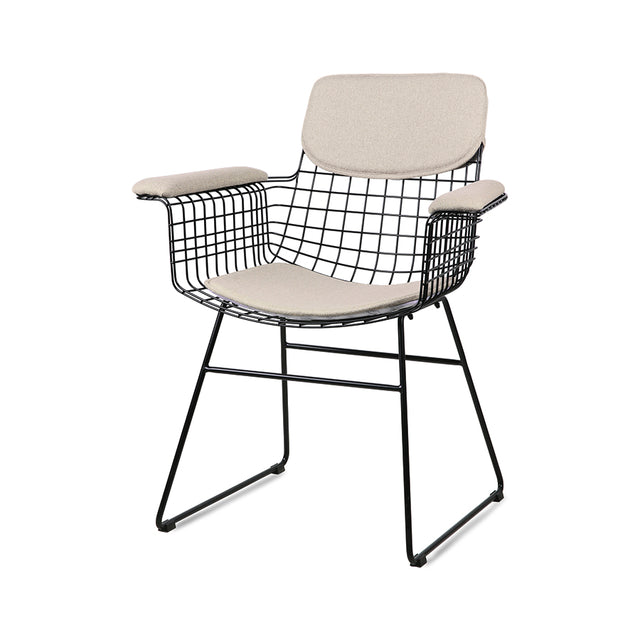 Sitzbezug für Wire Chair mit Armlehnen Sand - HK Living