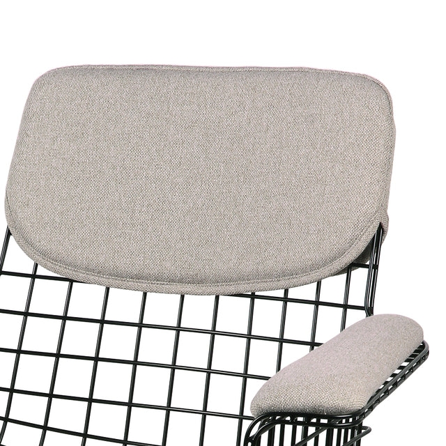 Sitzbezug für Wire Chair mit Armlehnen Pebble - HK Living