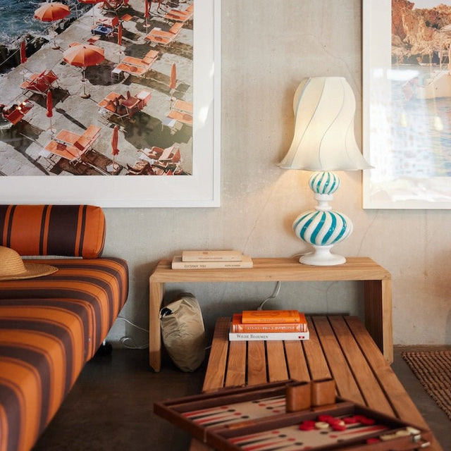 Slatted Bench Moderne Bank Teakholz - HK Living - DesignWe.Love