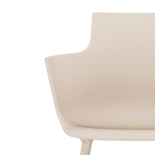 Varier Social Tilt Esszimmerstuhl mit Armlehne in Cream – Ansicht 5