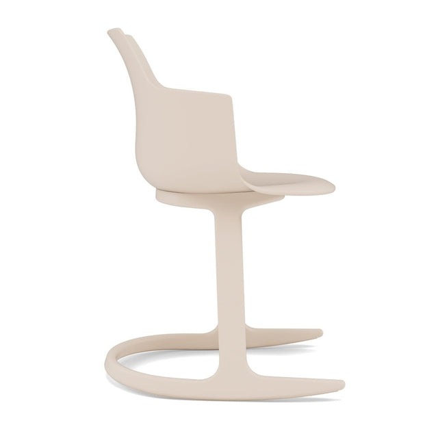 Varier Social Tilt Esszimmerstuhl mit Armlehne in Cream – Ansicht 4