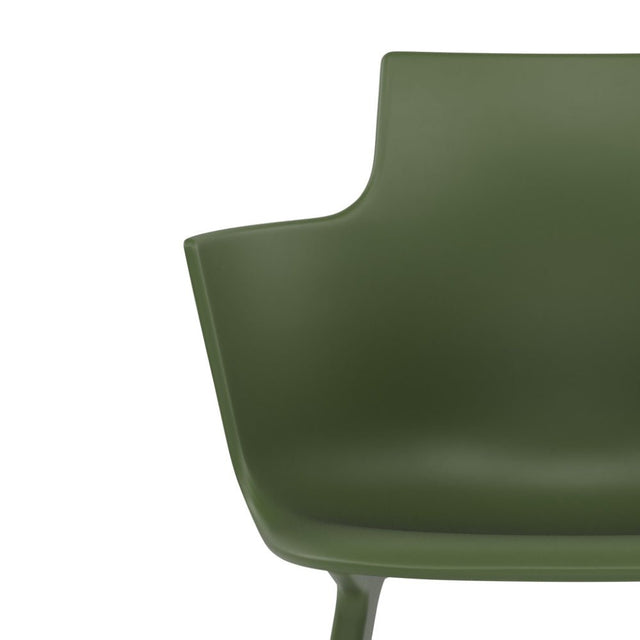 Varier Social Tilt Esszimmerstuhl mit Armlehne in Green – Ansicht 6