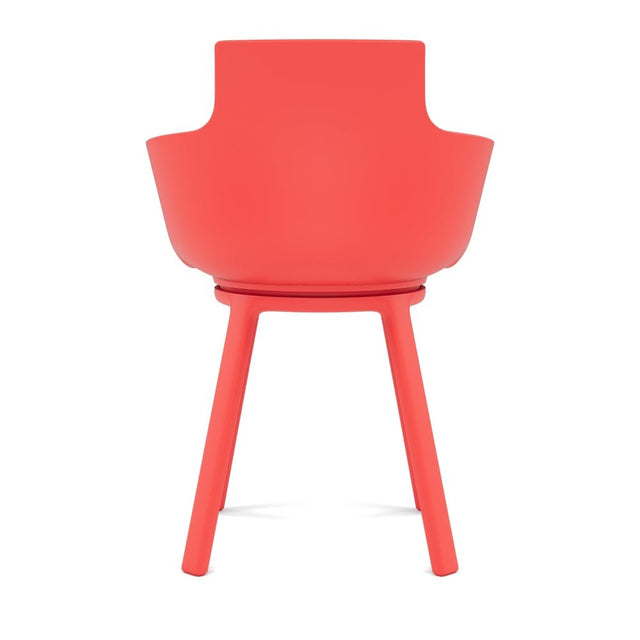 Varier Social Turn Esszimmerstuhl drehbar in Red – Ansicht 2