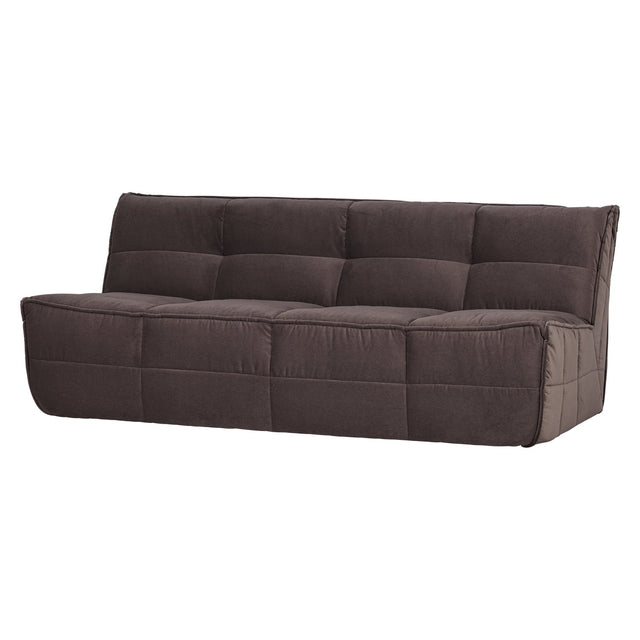Sofa 3-Sitzer Cluster Samt Dark Chocolate - VT Wonen