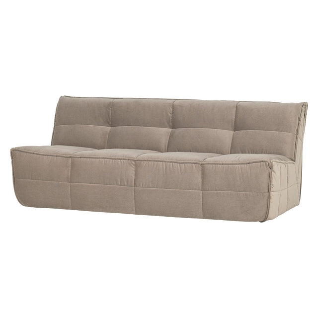 Sofa 3-Sitzer Cluster Samt Taupe - VT Wonen