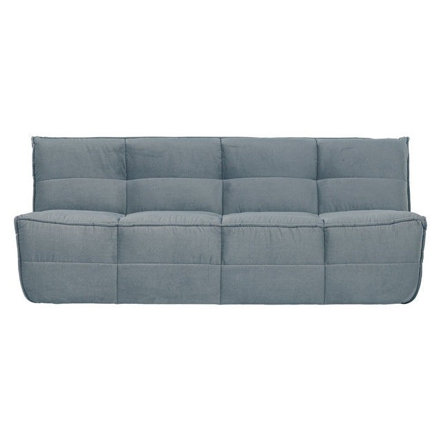 Sofa 3-Sitzer Cluster Samt Türkisblau - VT Wonen