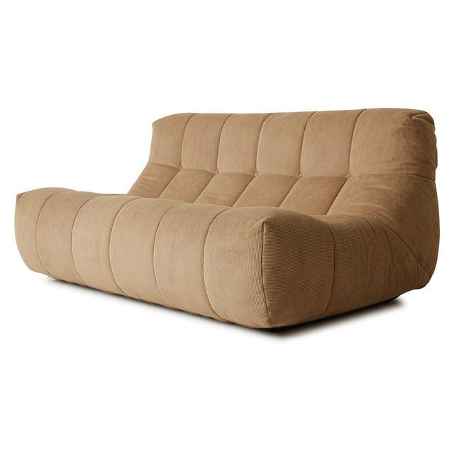 Sofa Lazy Lounge Bench Corduroy Rib Braun - HK Living - DesignWe.Love