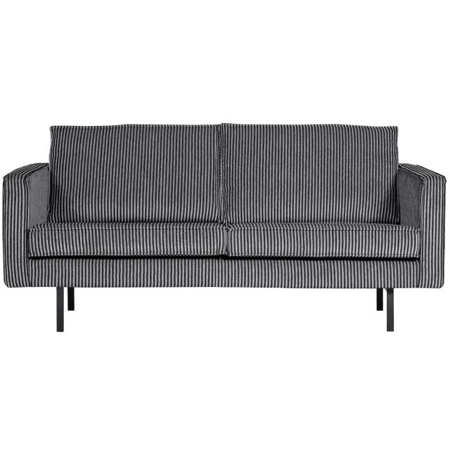 Sofa Rodeo 2,5 Sitzer gestreift schwarz/grau - Be Pure Home - DesignWe.Love