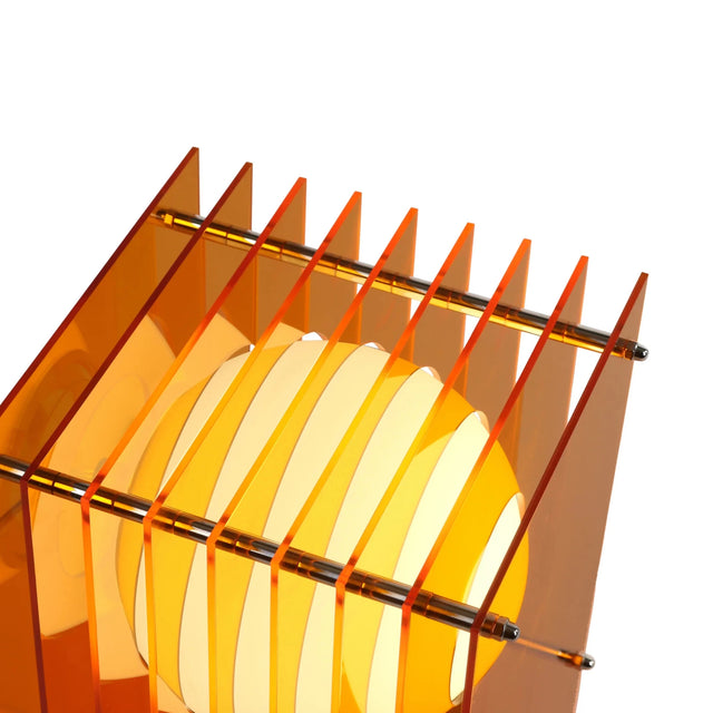 Stehleuchte Lớp Small Rectangle in Orange Acrylic - Bang - DesignWe.Love