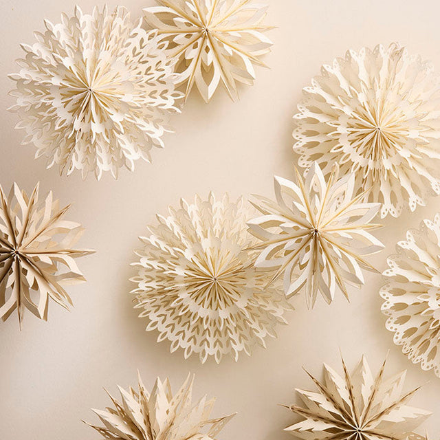 Stern aus Papier Glitter 20cm Frost - Bungalow DK