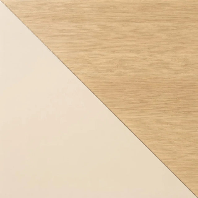 Farbmuster String Wohnzimmer Set Eiche mit Bodenleiter Beige