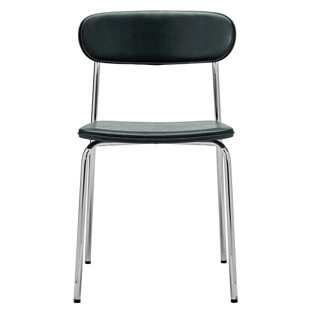 Stuhl Pova Chrom/Grün gepolstert 2er Set - House Doctor