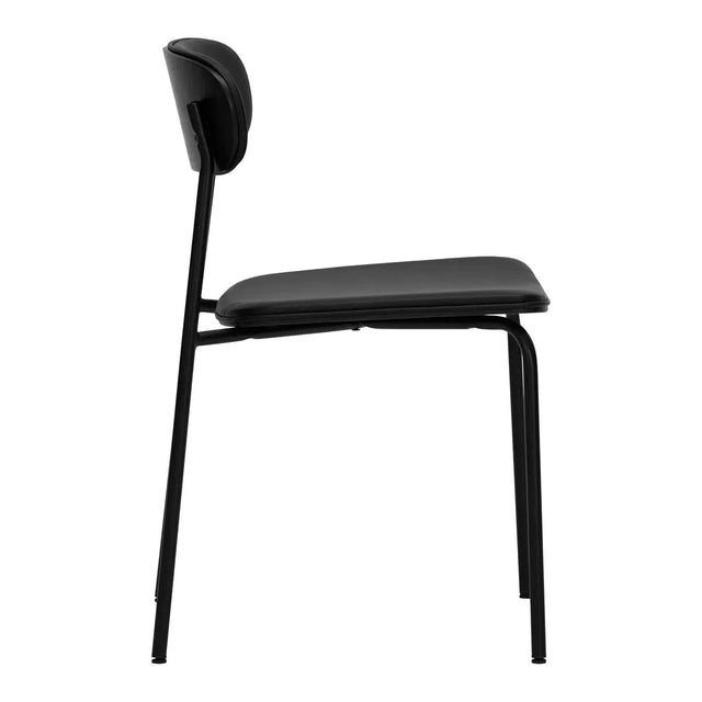 Stuhl Pova schwarz gepolstert 2er Set - House Doctor