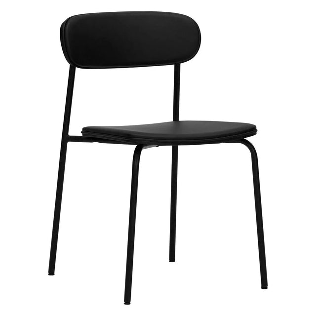 Stuhl Pova schwarz gepolstert 2er Set - House Doctor