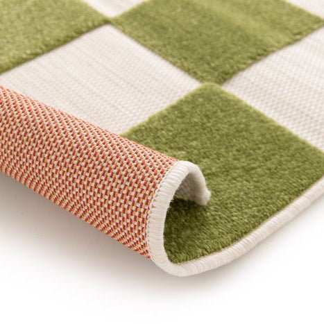 Teppich Schach Grün 200x290 - DesignWe.Love