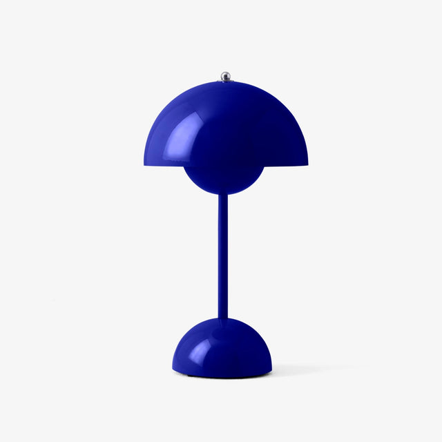 VP9 Flowerpot Akkuleuchte Cobalt Blue - &Tradition