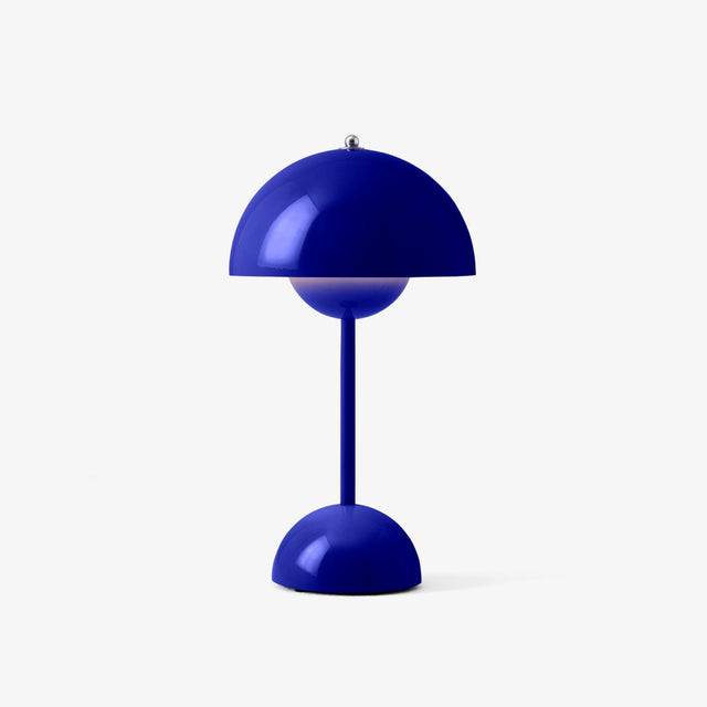 VP9 Flowerpot Akkuleuchte Cobalt Blue - &Tradition