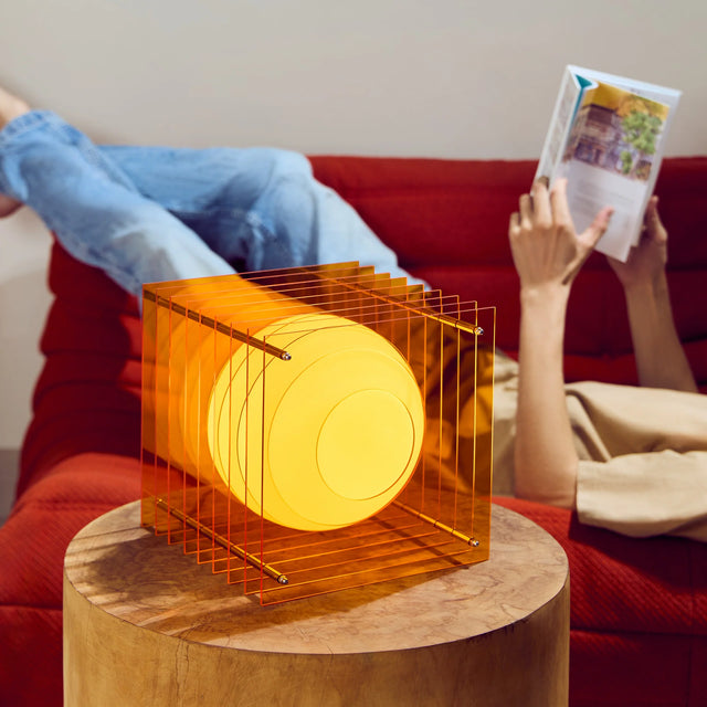 Tischleuchte Lớp Large Square Orange - Bang