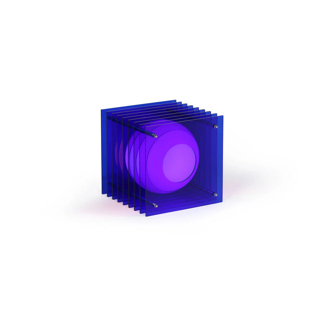 Tischleuchte Lớp Small Square Blau - Bang