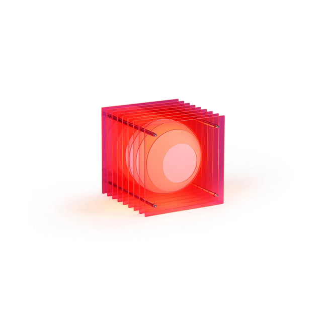 Tischleuchte Lớp Small Square Electric Pink - Bang - DesignWe.Love