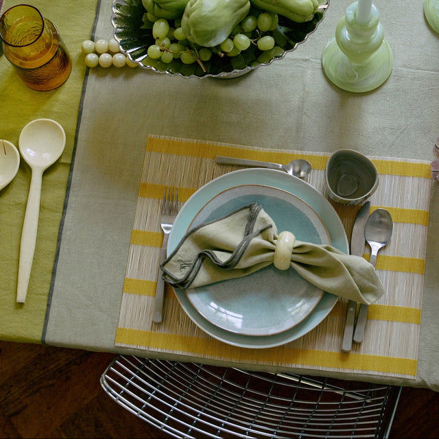 Tischset Bambus Lemon Einzeln - HK Living