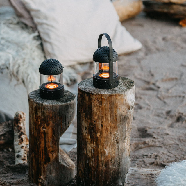 Transparent - Light Speaker - tragbarer Bluetooth Lautsprecher mit Beleuchtung Schwarz - DesignWe.Love