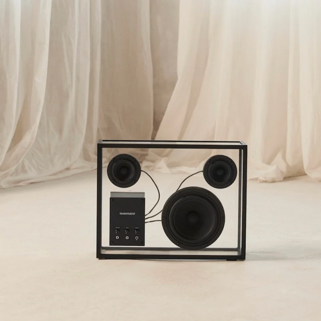 Transparent Speaker Large Schwarz - Bluetooth Lautsprecher Box