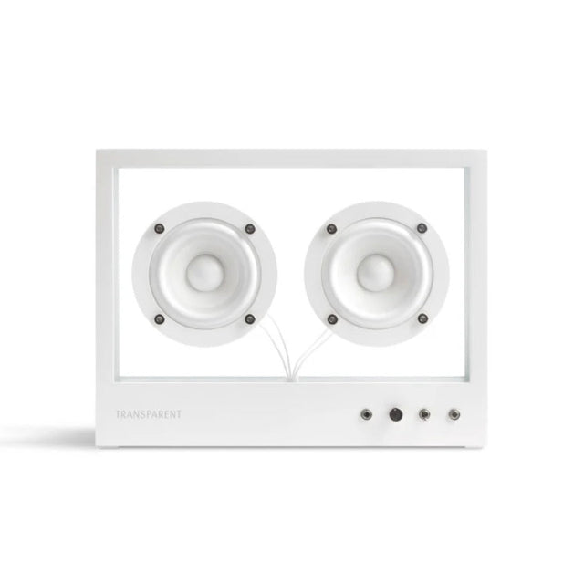 Transparent Speaker Small Weiß - Bluetooth Lautsprecher Box - DesignWe.Love