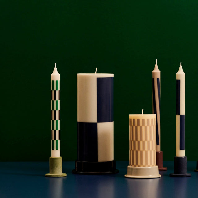 Tube Kerzenhalter Beton Small Emerald Green - HAY