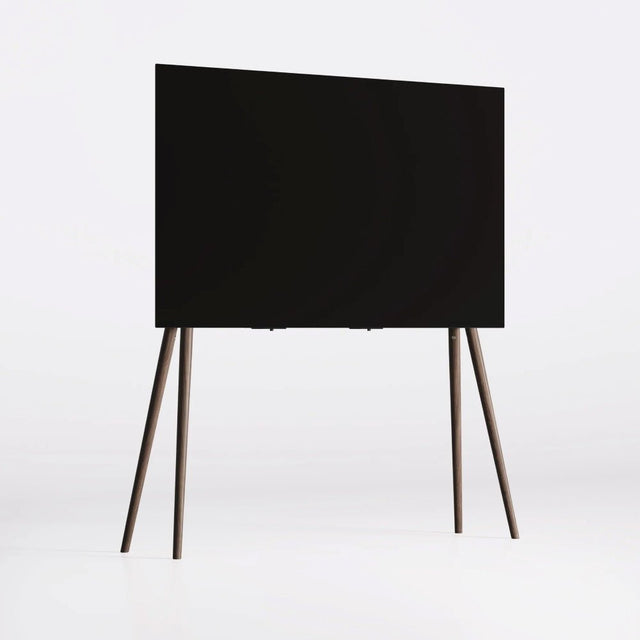 JALG TV-Ständer aus Holz Walnuss Natur für 42–55 Zoll TV – Design TV-Ständer