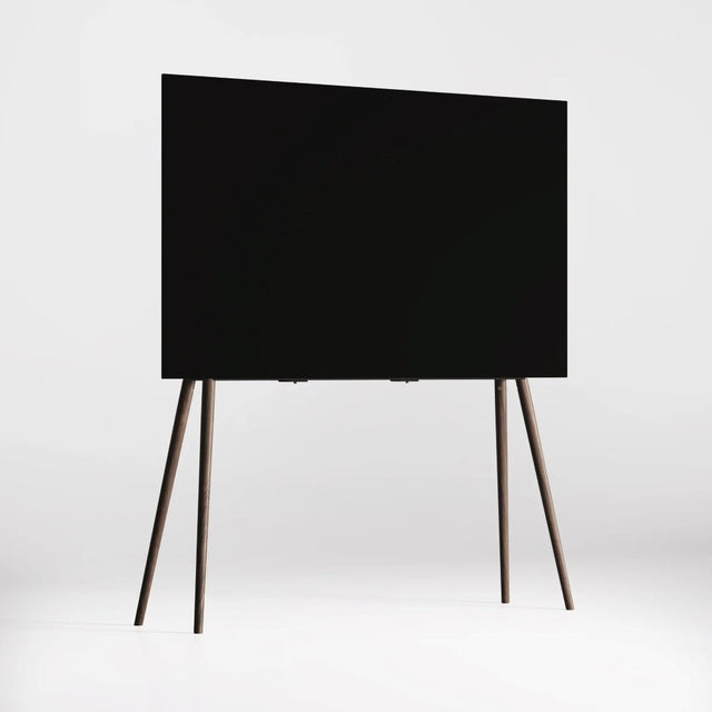 JALG TV-Ständer aus Holz Walnuss Natur für 55–77 Zoll TV – Design TV-Ständer