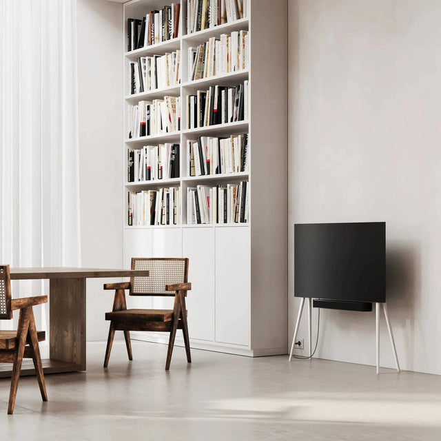 TV-Ständer aus Holz Weiss für 42-55 Zoll TV - JALG